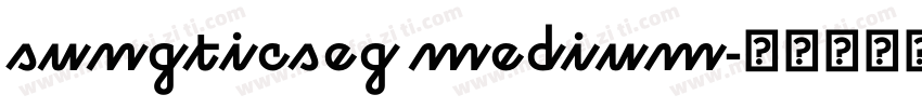 sungticseg medium字体转换